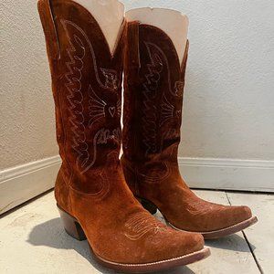 Custom Suede Cowboy Boots